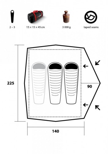 Trimm Compact light weight tent 2