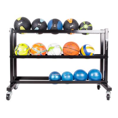 Insportline fitness ball rack op wieltjes 1