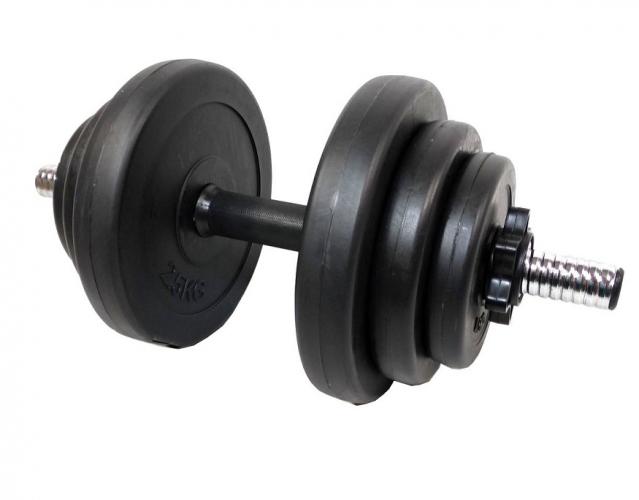 Dumbbell set met cement vulling (2 x 10 kg) 1