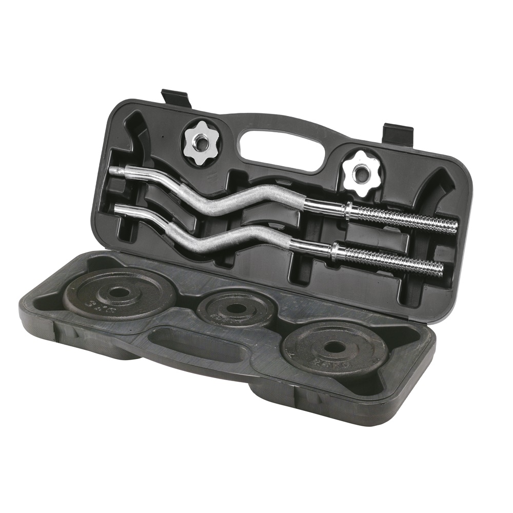 Insportline Curl Barbell Set met koffer 20 kg