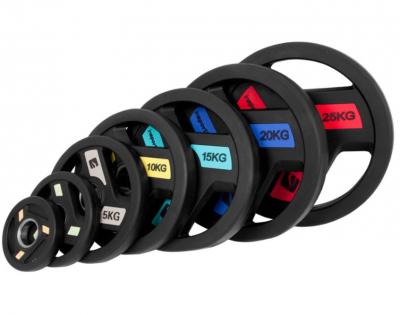 Insportline rubberen olympische halterschijven Herk (50 mm)