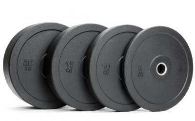 Halterstang inclusief bumper plates 120 kg 8