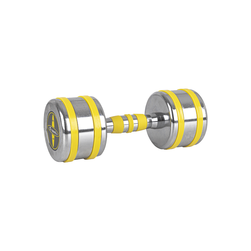 Insportline Chrome Dumbbell Yellsteel (1-14 kg) 9