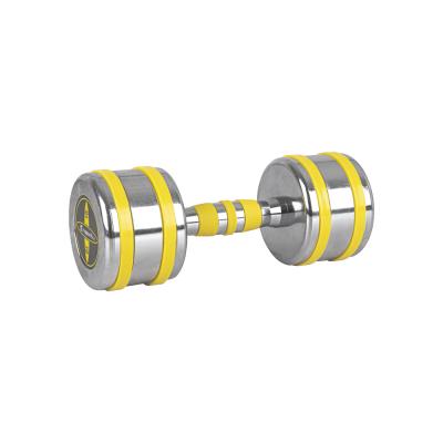 Insportline Chrome Dumbbell Yellsteel (1-14 kg) 10