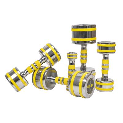 Insportline Chrome Dumbbell Yellsteel (1-14 kg)