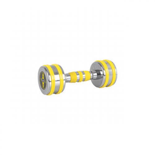 Insportline Chrome Dumbbell Yellsteel (1-14 kg) 3