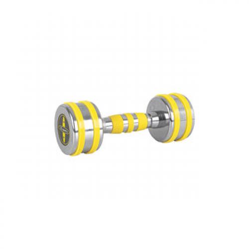 Insportline Chrome Dumbbell Yellsteel (1-14 kg) 4