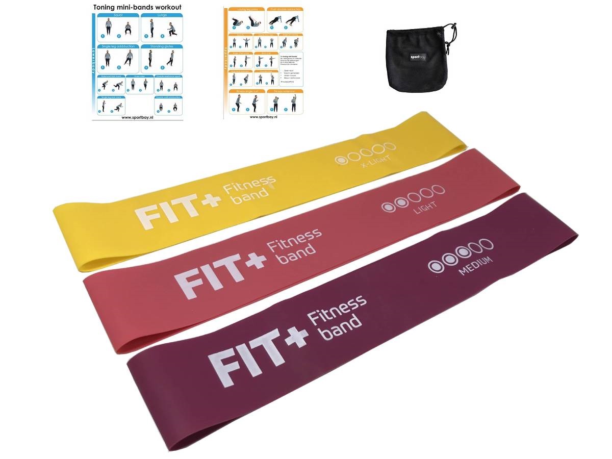 Fit+ Mini bands set 3 stuks