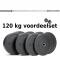 EKO Olympic barbell and 100 kg Hi temp bumper plates