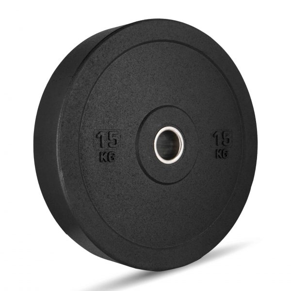 EKO Olympic barbell and 100 kg Hi temp bumper plates 2