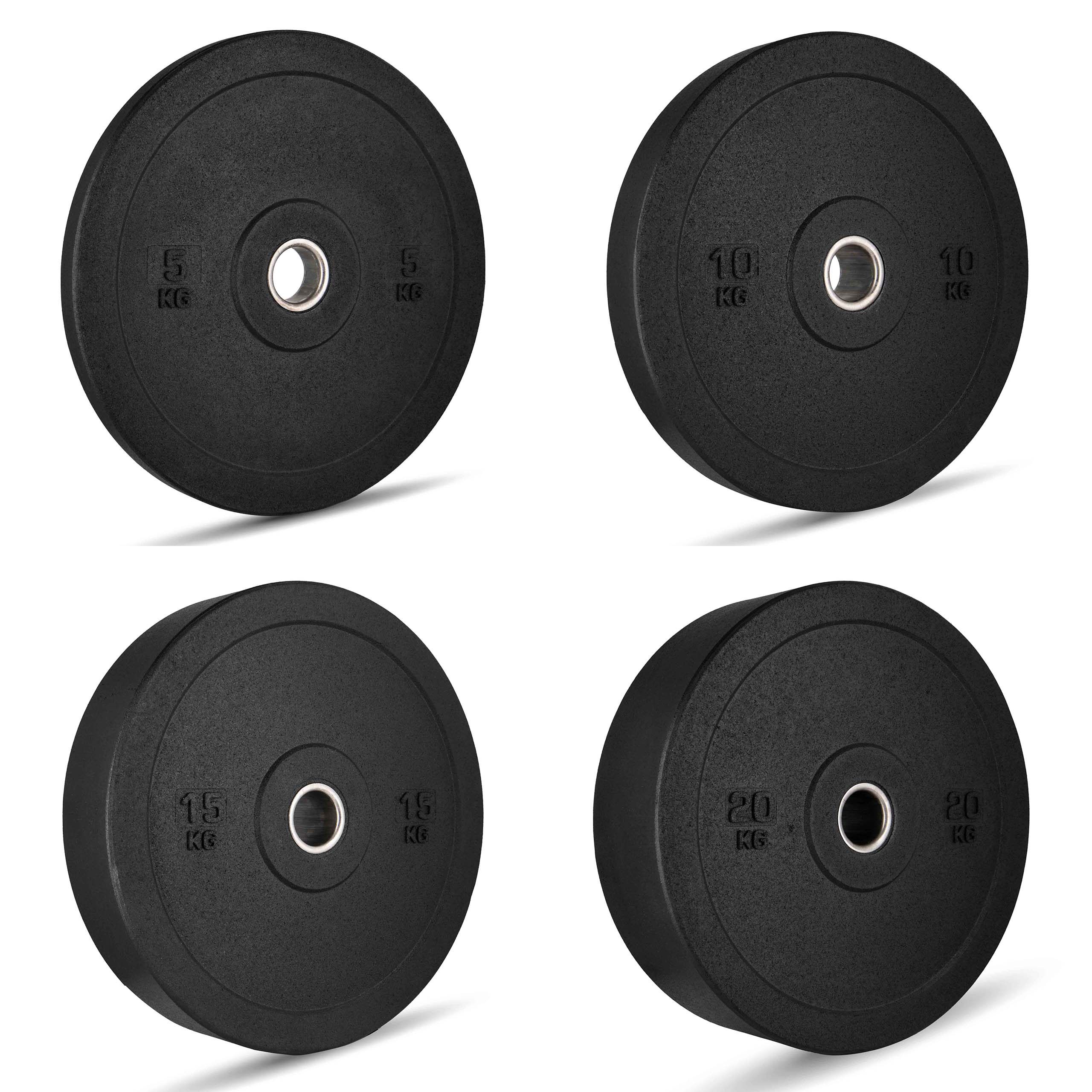 EKO Olympic barbell and 100 kg Hi temp bumper plates 4