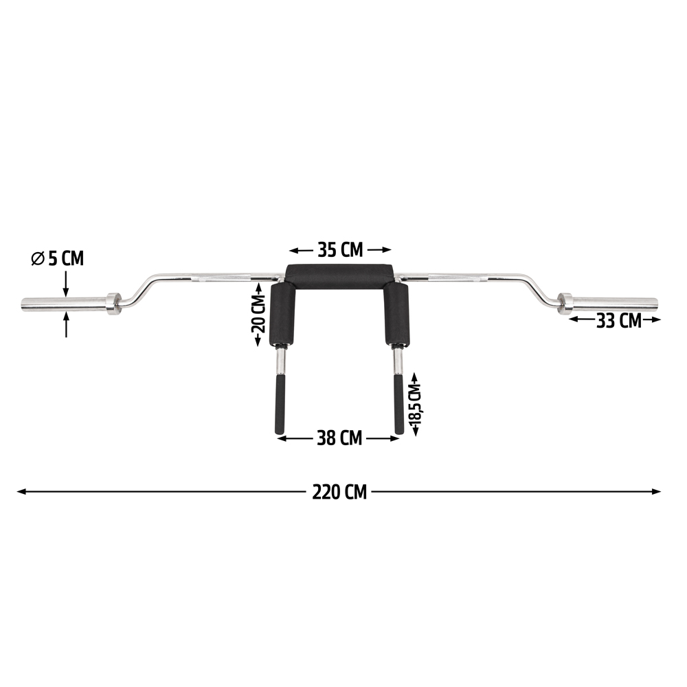 Olympic Squat Bar inSPORTline Barsap 3
