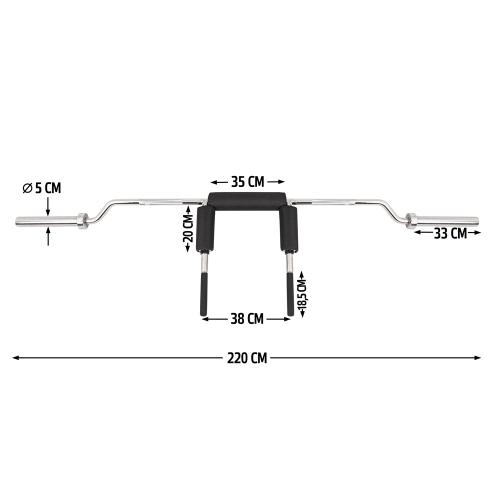 Olympic Squat Bar inSPORTline Barsap 3