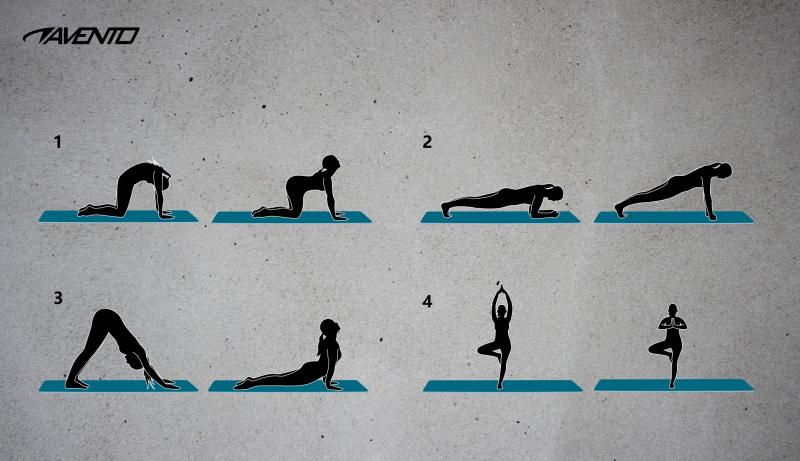 Avento Fitness mat multi-functioneel (7 mm) 6