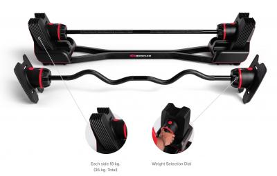 Bowflex SelectTech 2080 Barbell en Curlbar - 9 - 36 kg verstelbaar 1