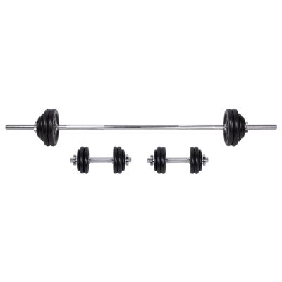 Barbell en Dumbbell Set met koffer 50 kg 1