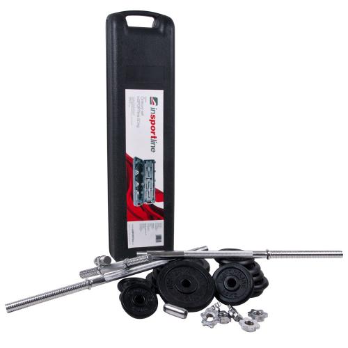 Barbell en Dumbbell Set met koffer 50 kg 4