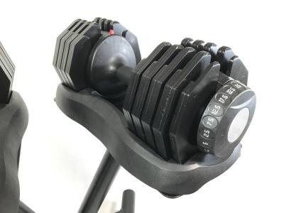 2 x Duo-tech dumbbells 25 kg + stand 1