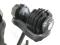 2 x Duo-tech dumbbells 25 kg + stand