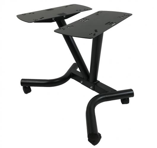 2 x Duo-tech dumbbells 25 kg + stand 3