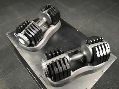 2 x Duo-tech dumbbells 25 kg + stand 6