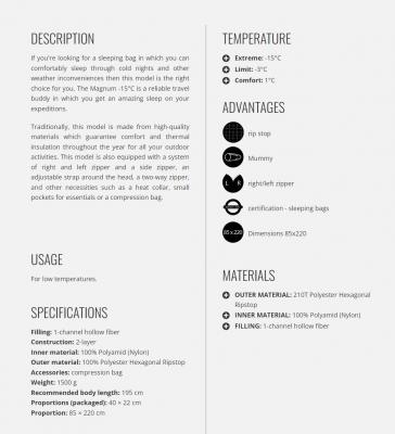 Husky Outdoor MAGNUM -15 sleeping bag 11