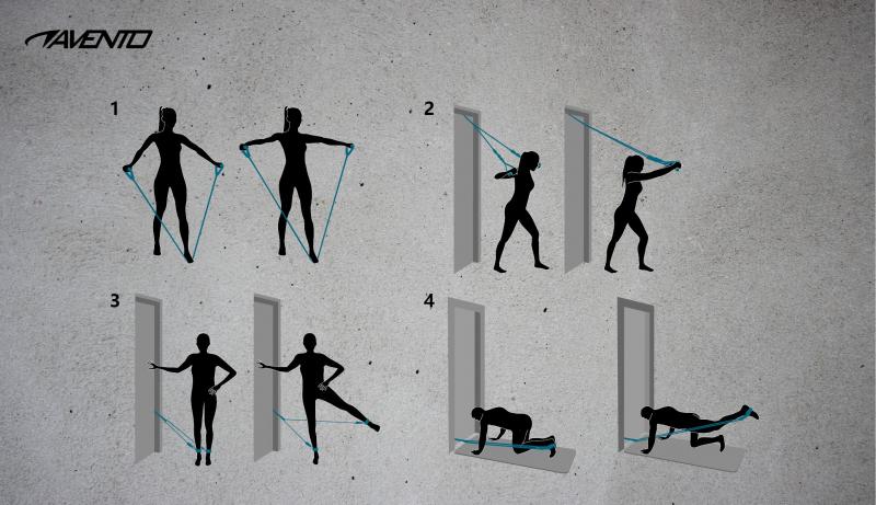 Weerstandsbanden set tube trainer 8