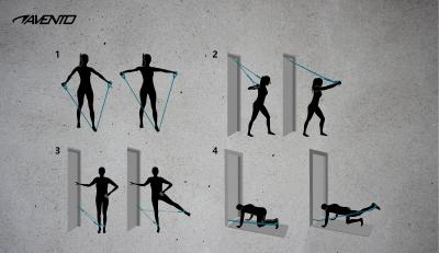 Weerstandsbanden set tube trainer 8