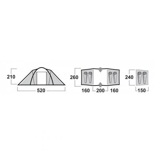 Husky BOSTON tent (4 persons) 10
