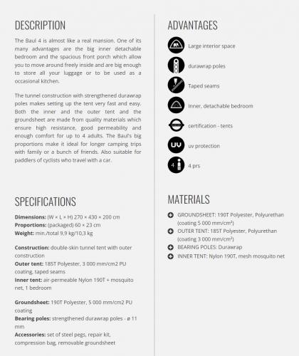 Husky BAUL tent (4 personen) 12