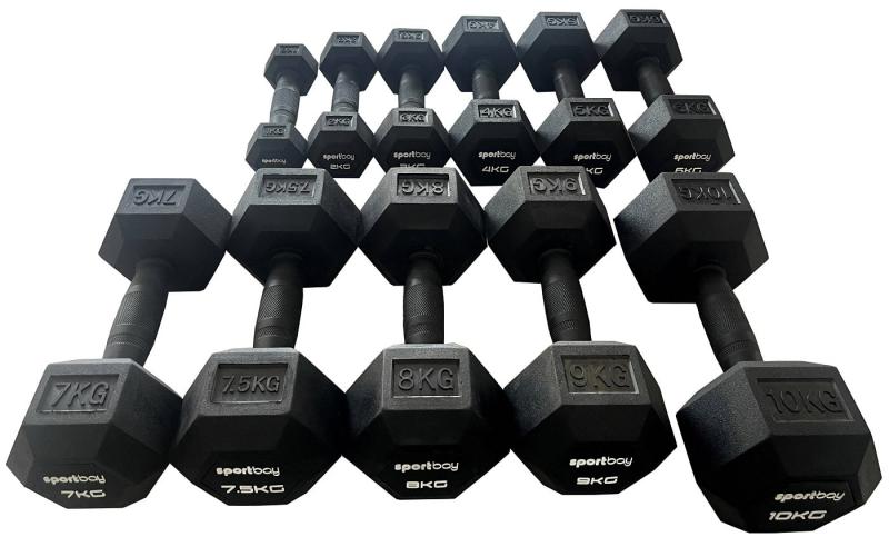Sportbay Rubber HEXA Dumbbells 2