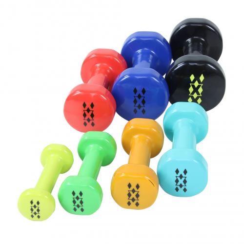 Lifemaxx Vinyl dumbbellset (0,5 - 5kg) 1