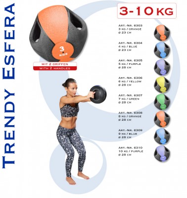 Trendy Sport Esfera medicine ball with handles (7 kg) 2