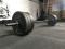3 x Strongman olympische zwarte halterstang 220 cm (20 kg)