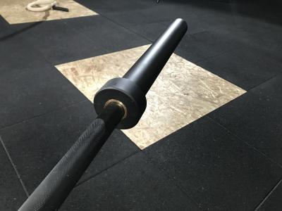 3 x Black Olympic barbells Strongman 220 cm  9