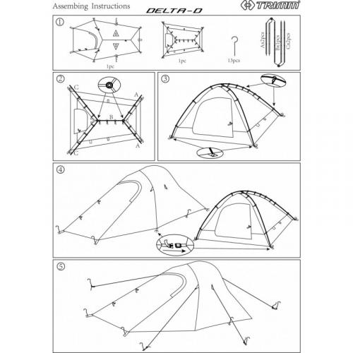 Trimm DELTA-D tent (2 persons) 1