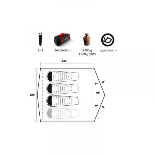 Trimm LARGO-D tent (4 persons) 2