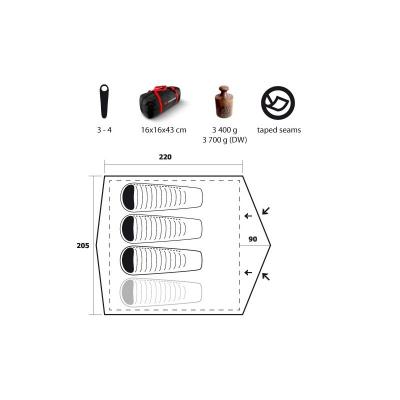 Trimm LARGO-D tent (4 persons) 2