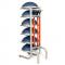 BOSU storage rack for 6 Bosu balance trainers