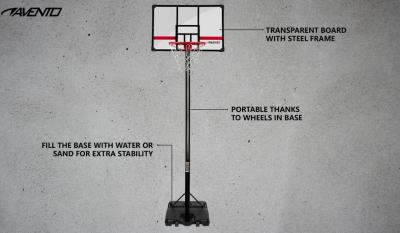 Avento Legendary portable basketball stand 3