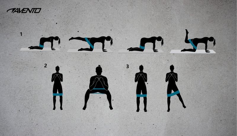 Booty Trainer Fitness Resistance Band Set 6