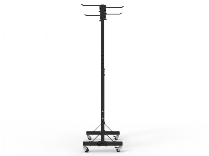 Volledig verstelbaar opbergrek voor fitnessmatten 2