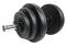 Dumbbells set with cement content