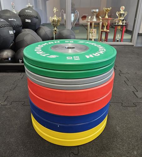 Strongman Competition Bumper Plates set of 150 kg 8