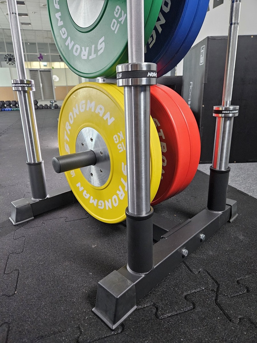 Bumper plate and barbbells rack 1
