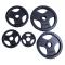 Tri-Grip Black steel 50 mm weight plates