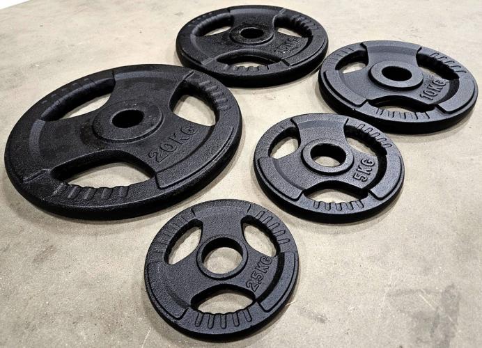 Tri-Grip Zwart 50 mm Gewichtschijven 2