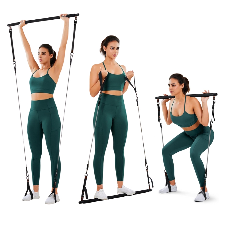 Pilates Bar w/ Resistance Bands & Door Anchor inSPORTline Ancairo SPECIAL OFFER 1