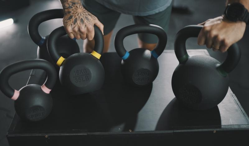 Poeder coating kettlebells 4 t/m 68 kg 10