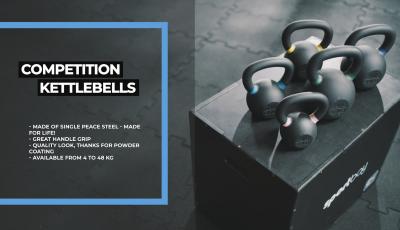 Poeder coated kettlebells Voordeelset 4 t/m 24 kg 7